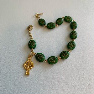 JTV Ceramic Shamrock Bracelet